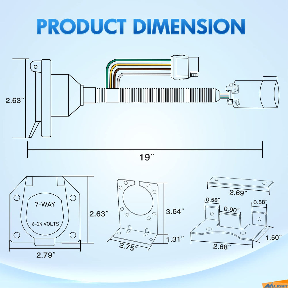 Nilight plug-and-play design minimizes splicing for quick setup.