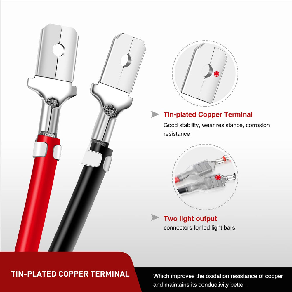 Nilight plug-and-play connector end for quick wiring setup