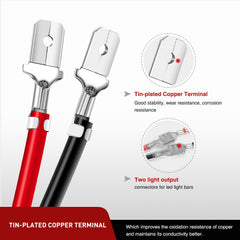 Nilight plug-and-play connector end for quick wiring setup