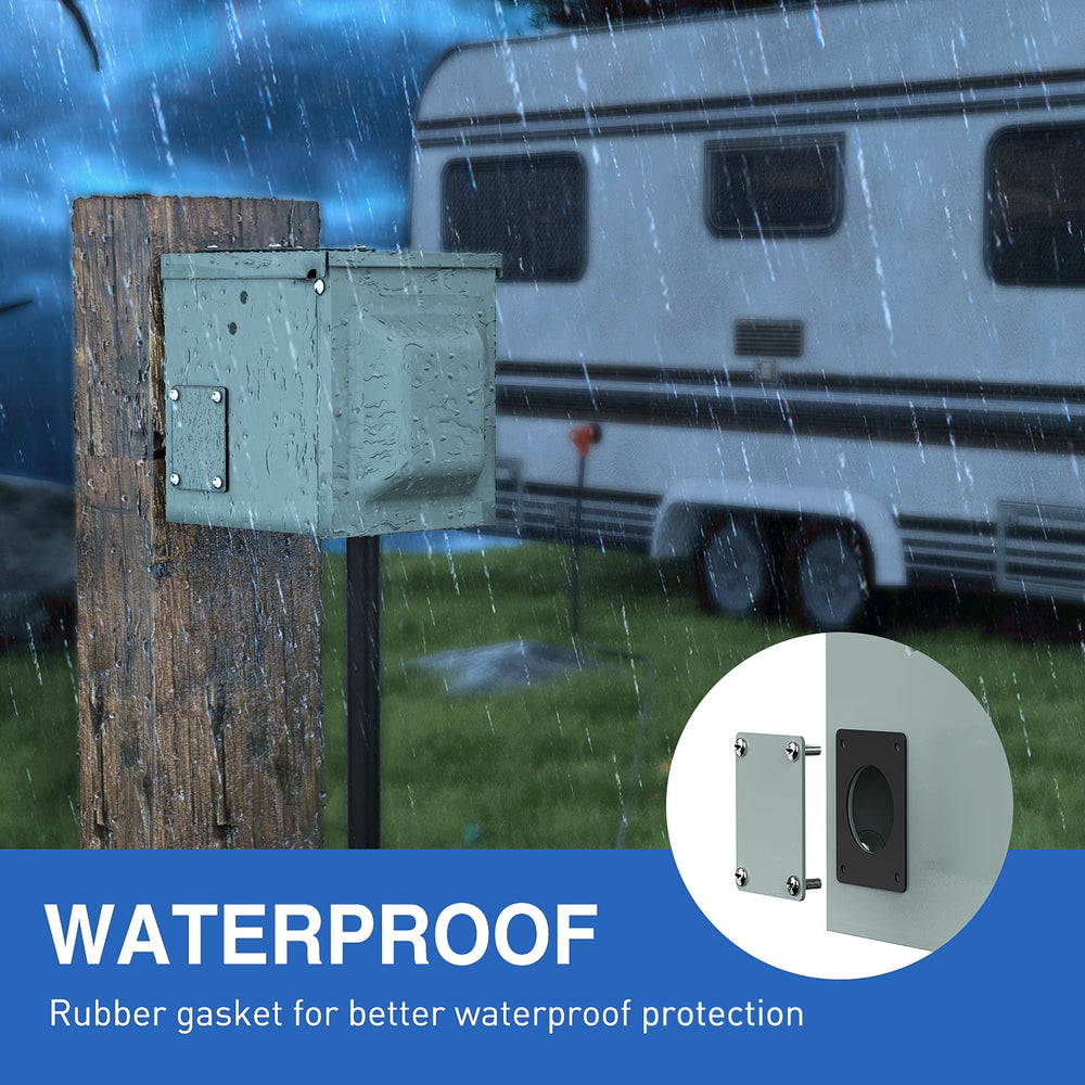 Nilight pre-drilled holes simplify wiring for RV outlet box