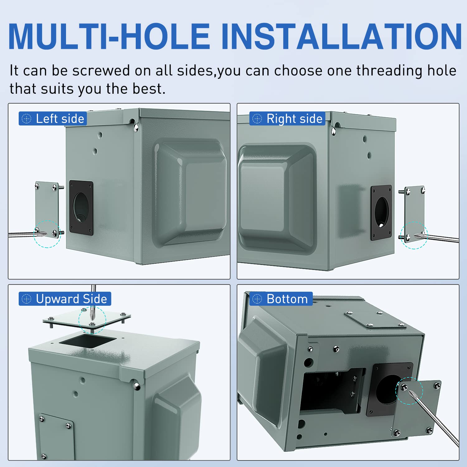 Nilight pre-drilled holes enable easy wiring from multiple sides