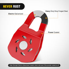 Nilight pulley block side detailed highlights robust components and quick setup usability