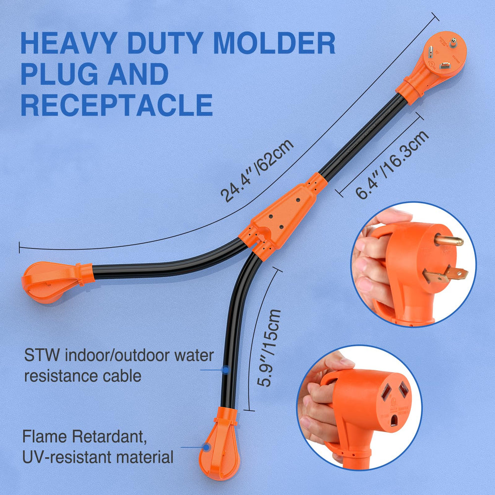 Nilight pure copper 10awg wires ensuring strong conductivity.