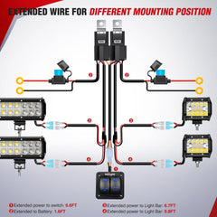 Nilight relay and inline fuse protect circuits from overload and short