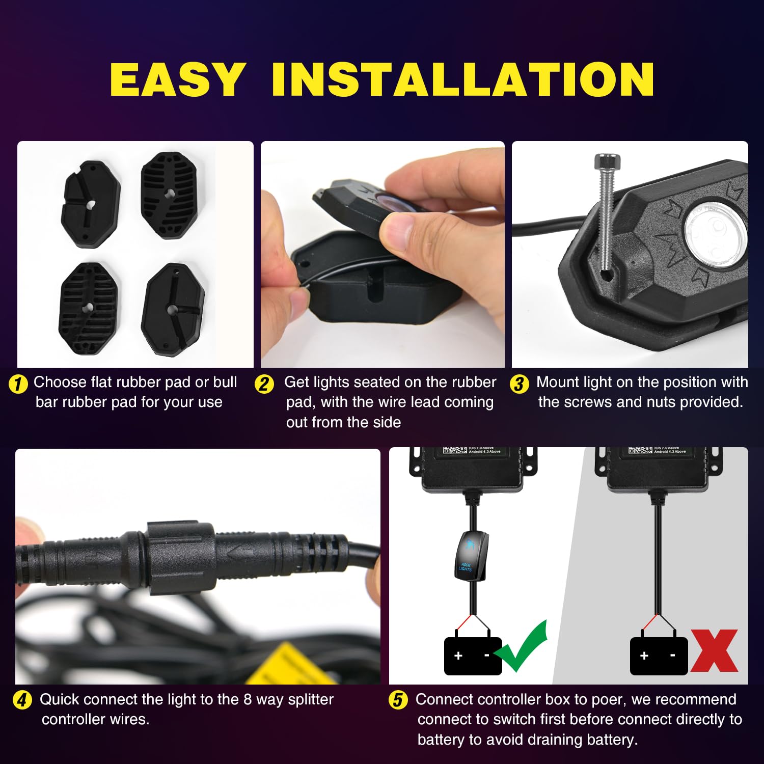 Nilight wheel-well glow enhances visibility and style on trucks and SUVs.