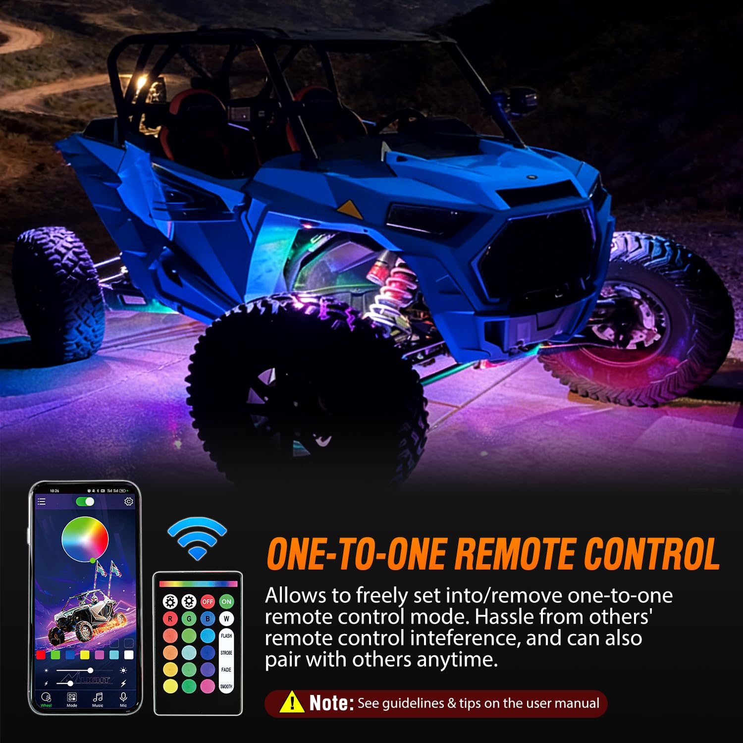 Nilight rock lights IP68 aluminum build for rugged durability.