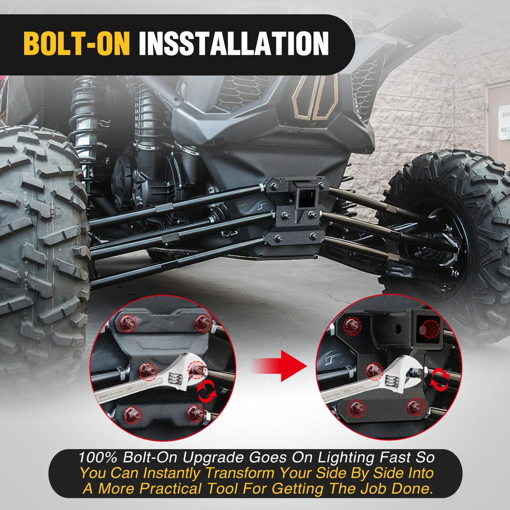 Nilight rust-resistant black powder coat protects the hitch from corrosion.