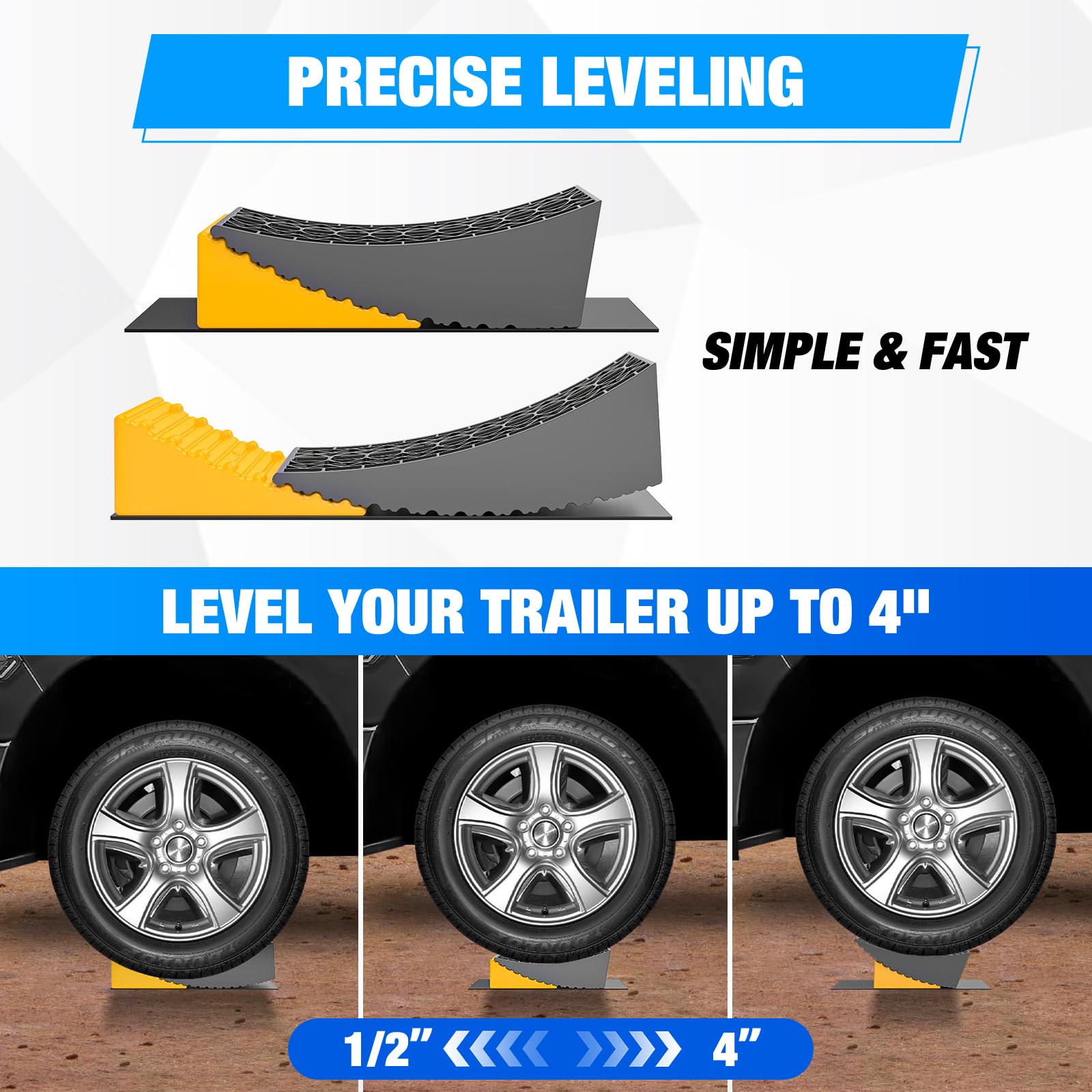 Nilight dual-axle compatible leveler fits without trimming.