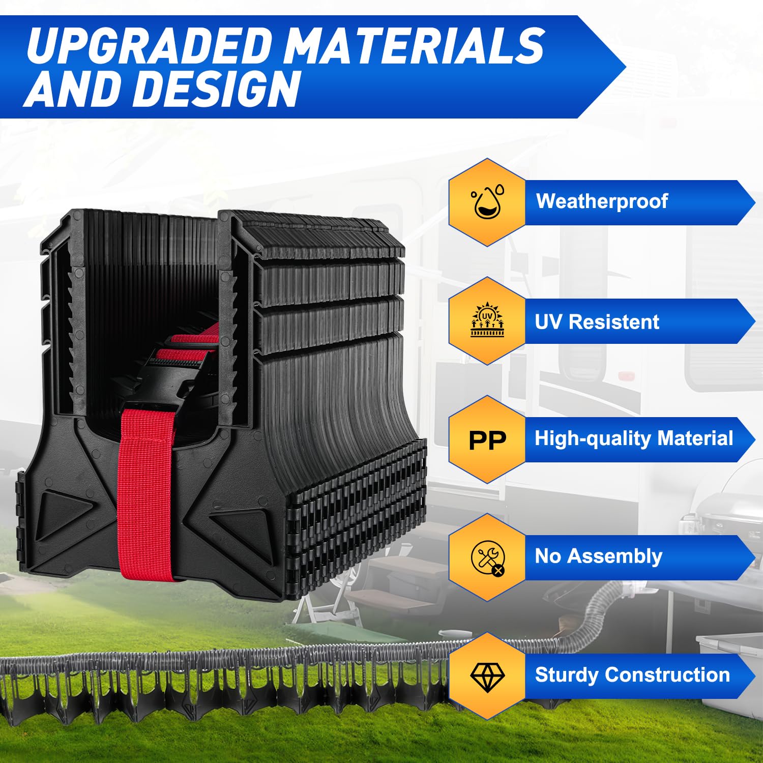 Nilight foldable design reduces footprint to fit tight storage spaces.