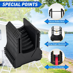 Nilight adjustable height from 7.6 to 4.5 inches for slope control.