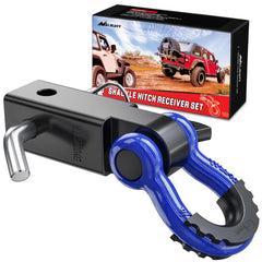 Nilight Shackle Hitch Receiver 2in for trucks and Jeeps, adds strong recovery point