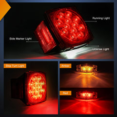 Nilight amber side marker light enhances trailer signaling for safety.
