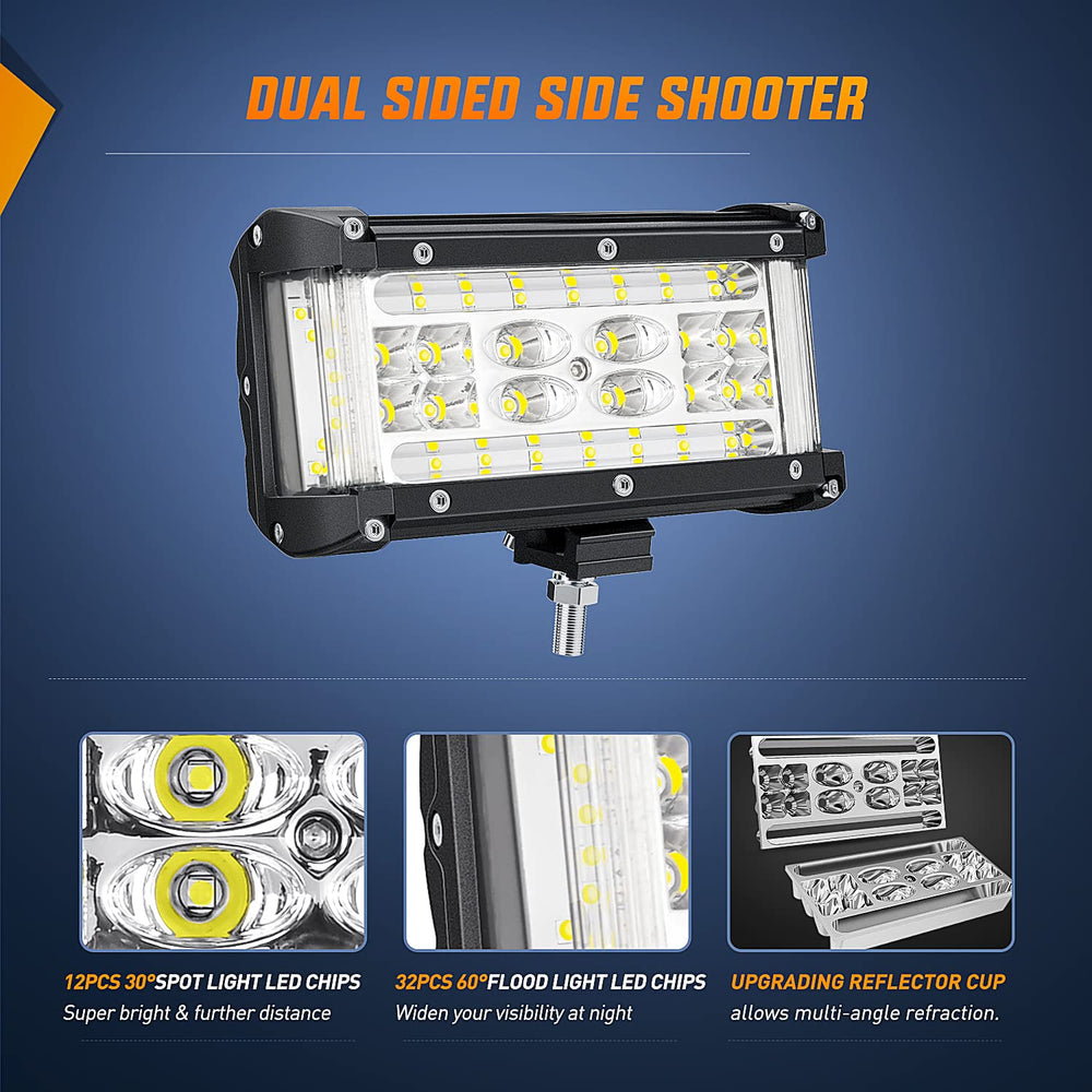 Nilight Side Shooter 5.5-inch IP67 shell withstands rain and dust