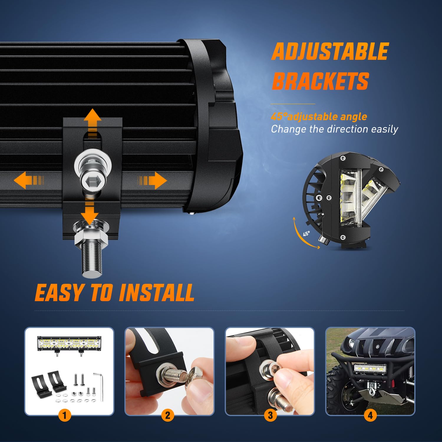 Nilight beam pattern captures wide coverage with a focused forward reach.