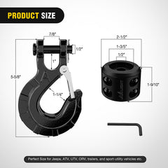 Nilight silicone stopper cushions impact, reducing cable wear on the winch drum.