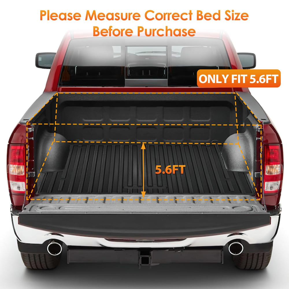 Nilight easy-install tonneau with clamps on Ram 1500 for fast setup.