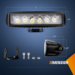 Nilight spot-beam closeup showing high-intensity white light for night driving.