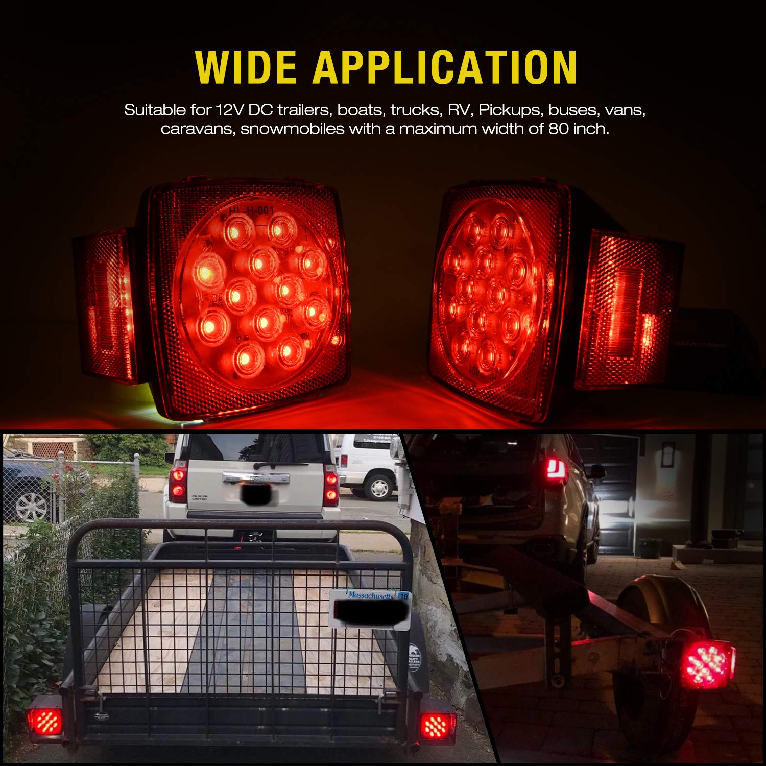 Nilight two-stud mounting provides stable, durable installation.