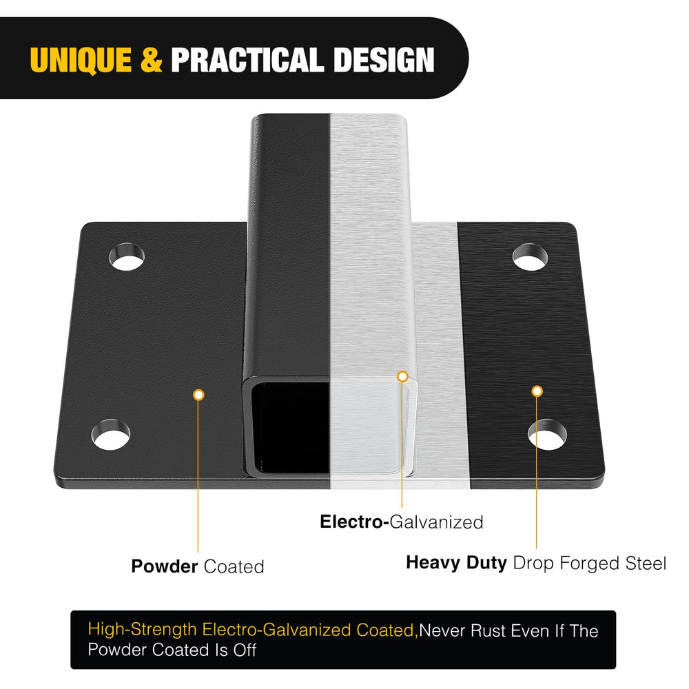 Nilight 2-inch square opening compatible with 5/8-inch tow pin