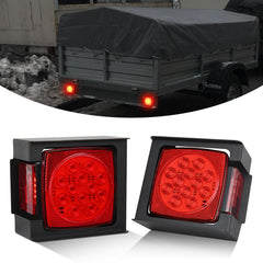 Nilight square trailer light assembly improves night visibility