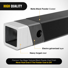 Nilight stainless steel bolt and flange nut provide secure, rattle-free connections.