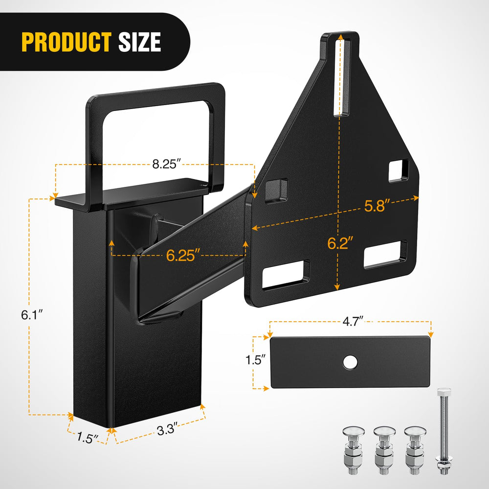 Nilight trailer bracket shows three-nuts design for reliable tire retention