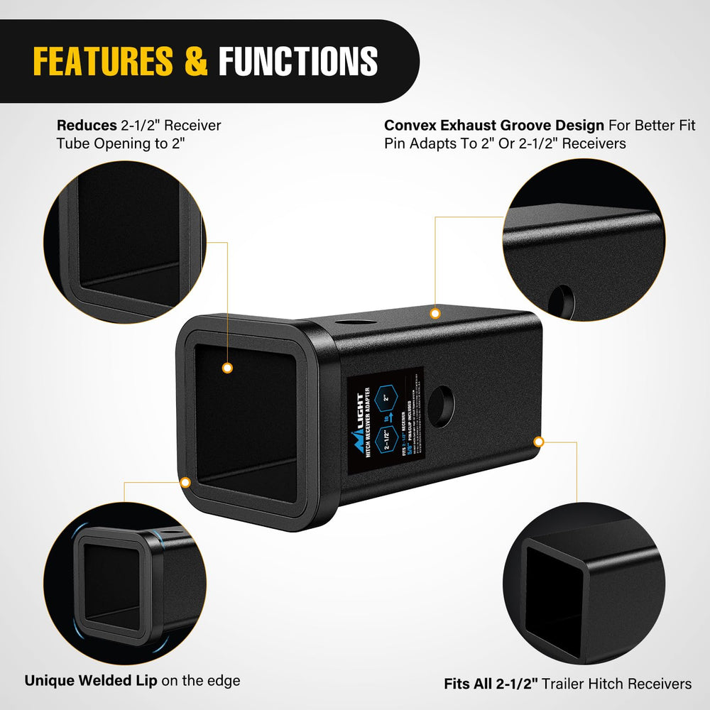 Nilight sturdy black powder coat finish resists rust and wear
