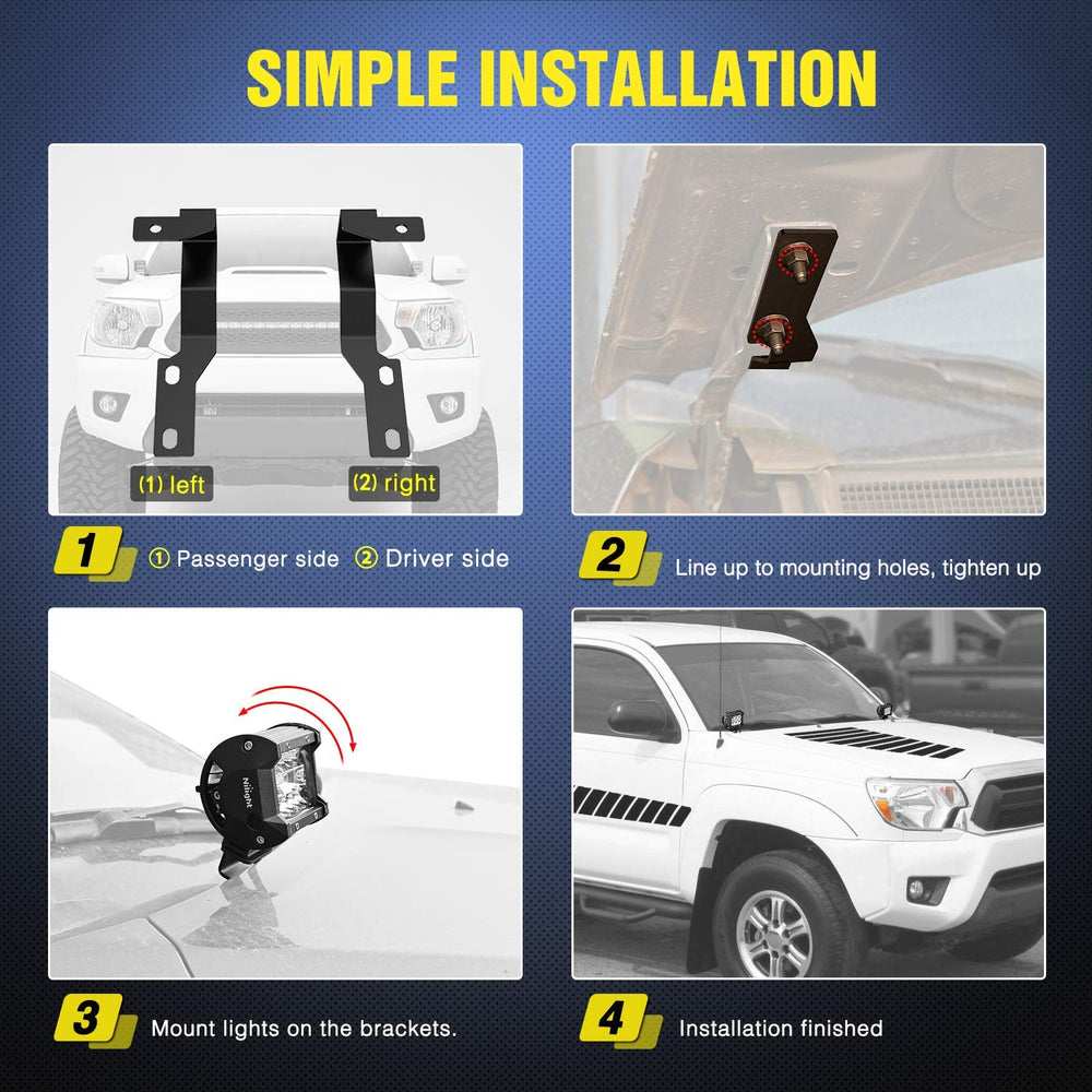 Nilight sturdy metal construction minimizes vibration for reliable lighting performance.