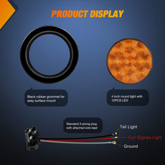Nilight surface-mount grommet plugs simplify installation on trailers
