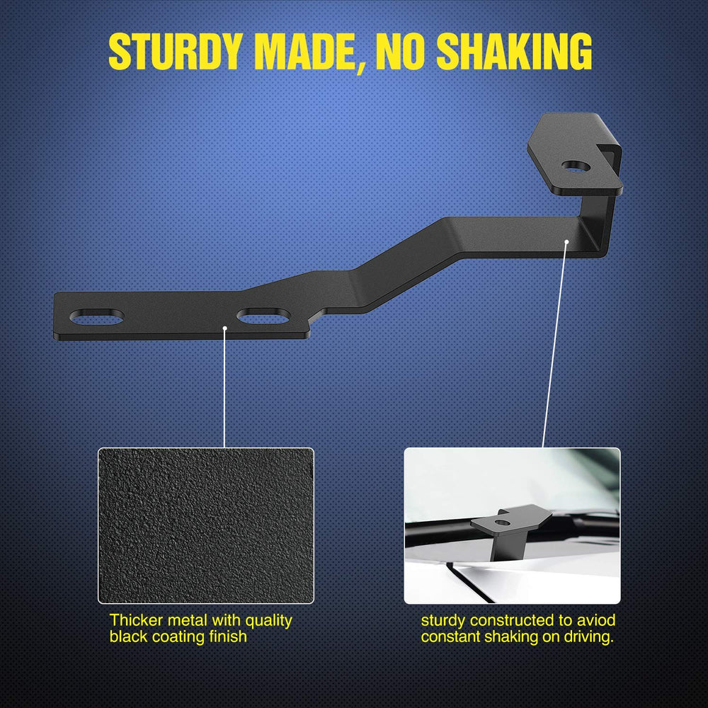 Nilight bracket installation guide shows simple steps for secure mounting.