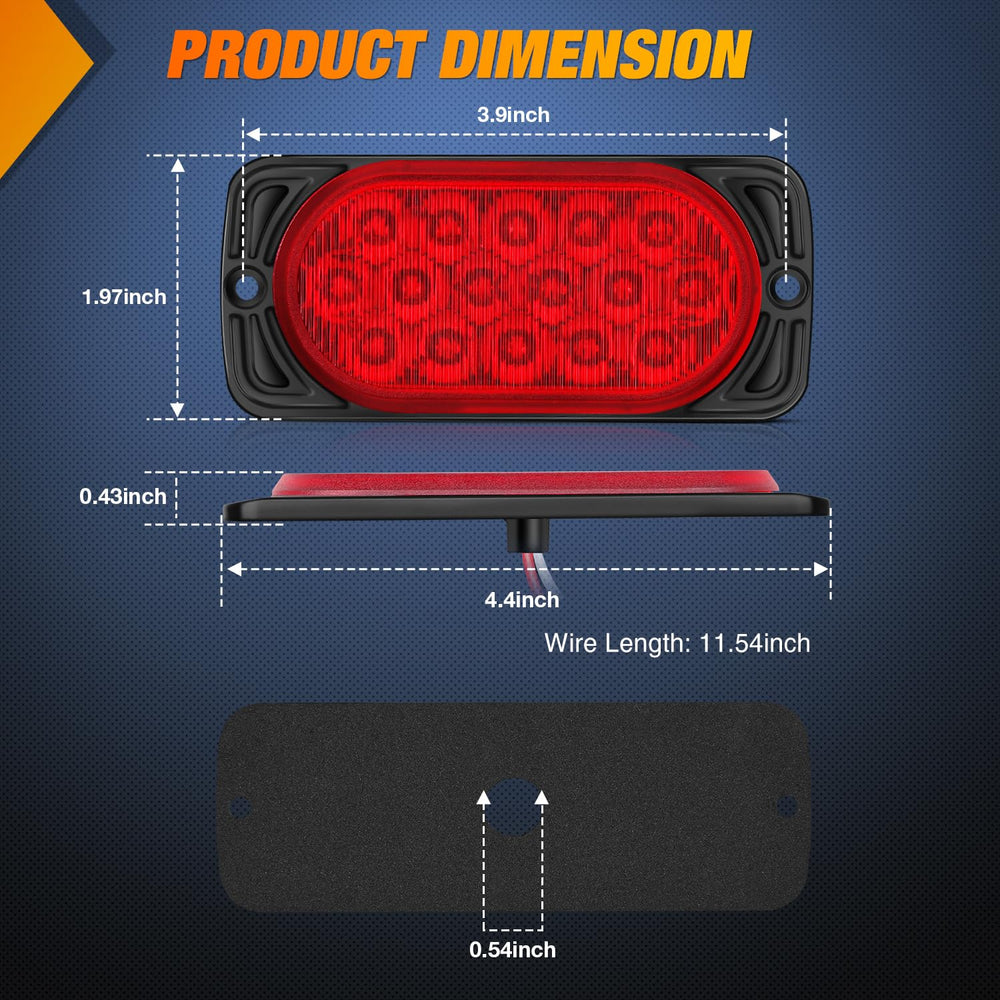 Nilight tail light close-up showing aluminum housing for heat dissipation and durability