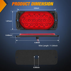 Nilight tail light close-up showing aluminum housing for heat dissipation and durability