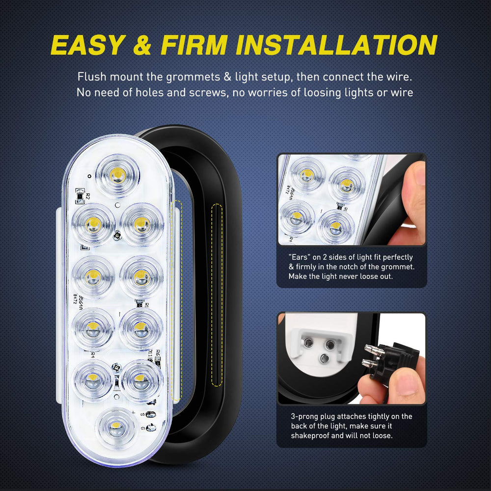Nilight tail light with ears-side design for snug mounting.