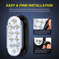 Nilight tail light with ears-side design for snug mounting.
