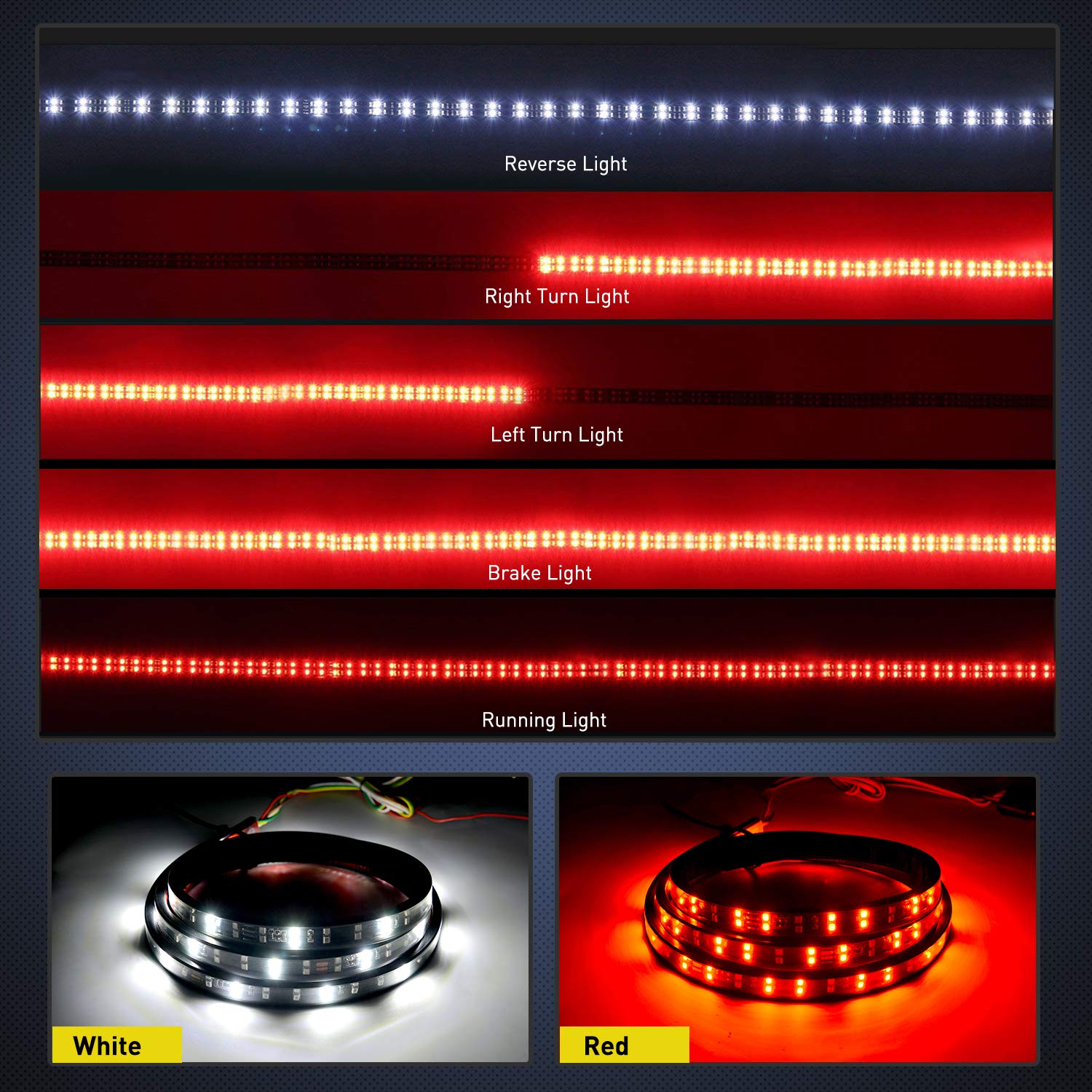 Nilight light bar uses automotive adhesive for secure mounting.