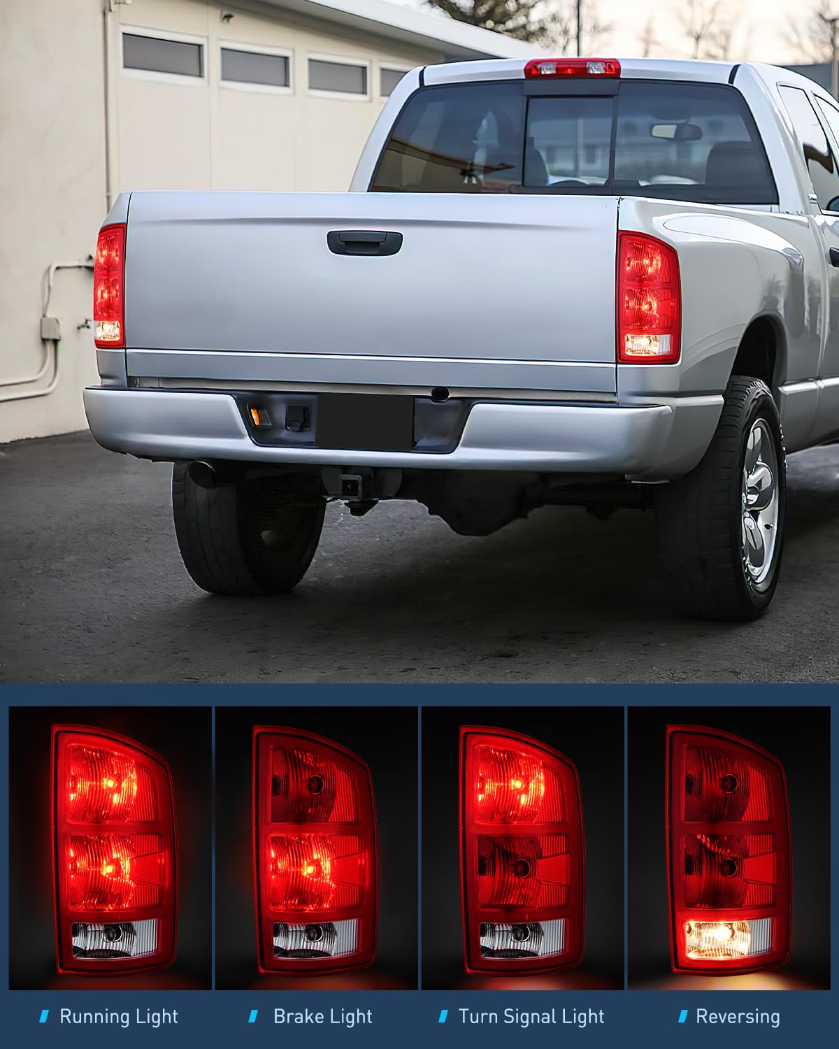 Nilight taillight assembly with durable housing built for rugged use