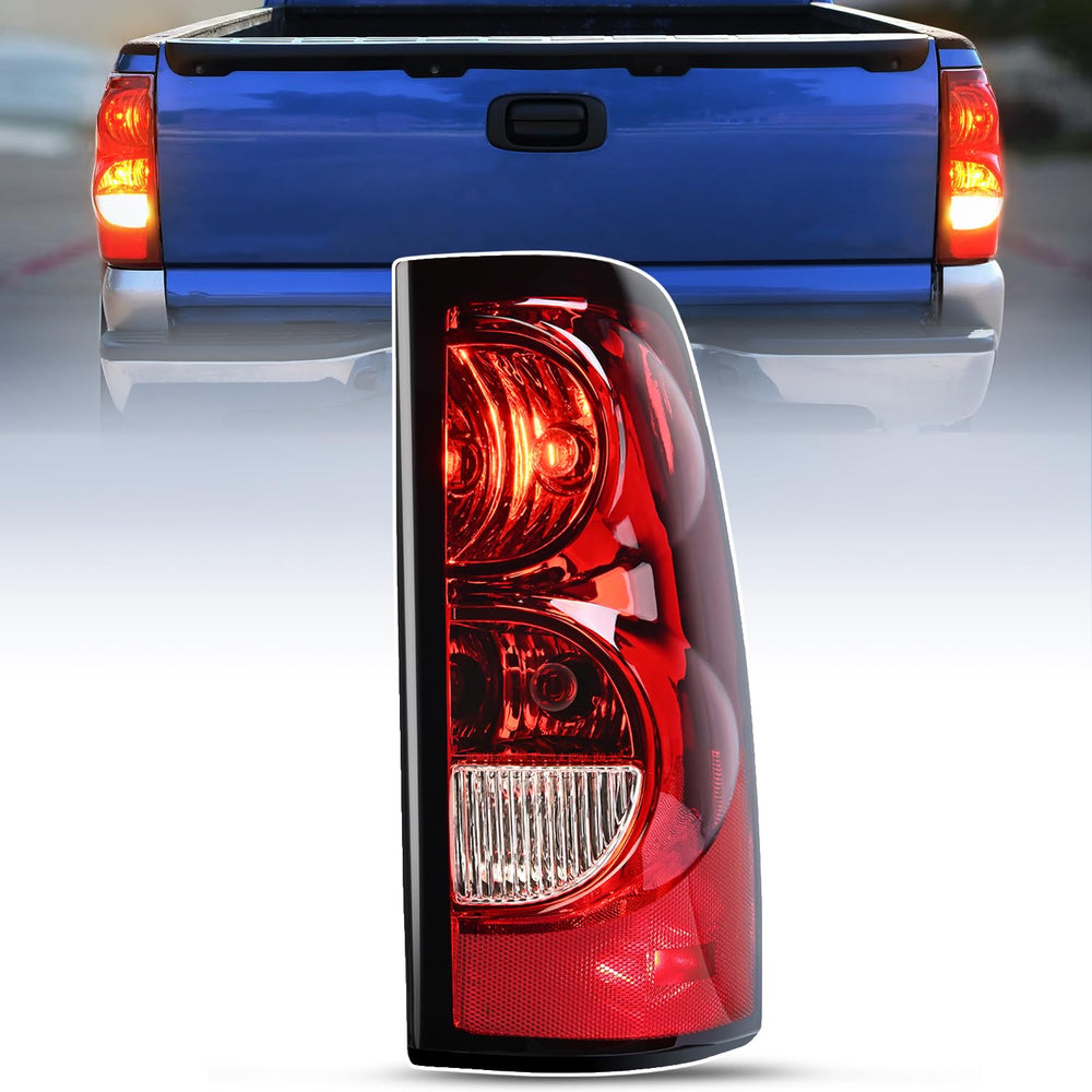 Nilight passenger-side taillight assembly for Silverado, improved road visibility.