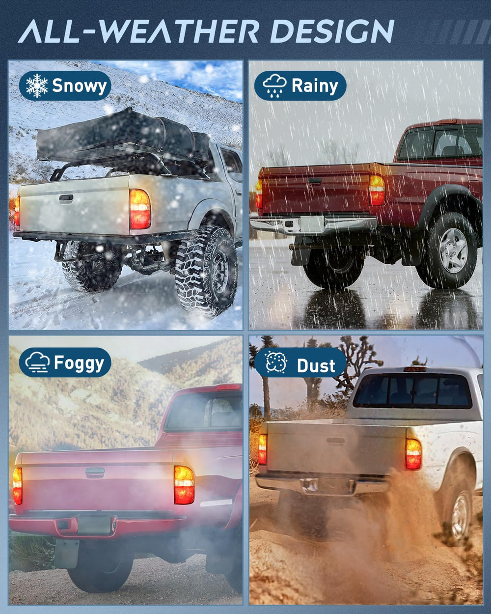Nilight taillight assembly bulbs included for immediate use