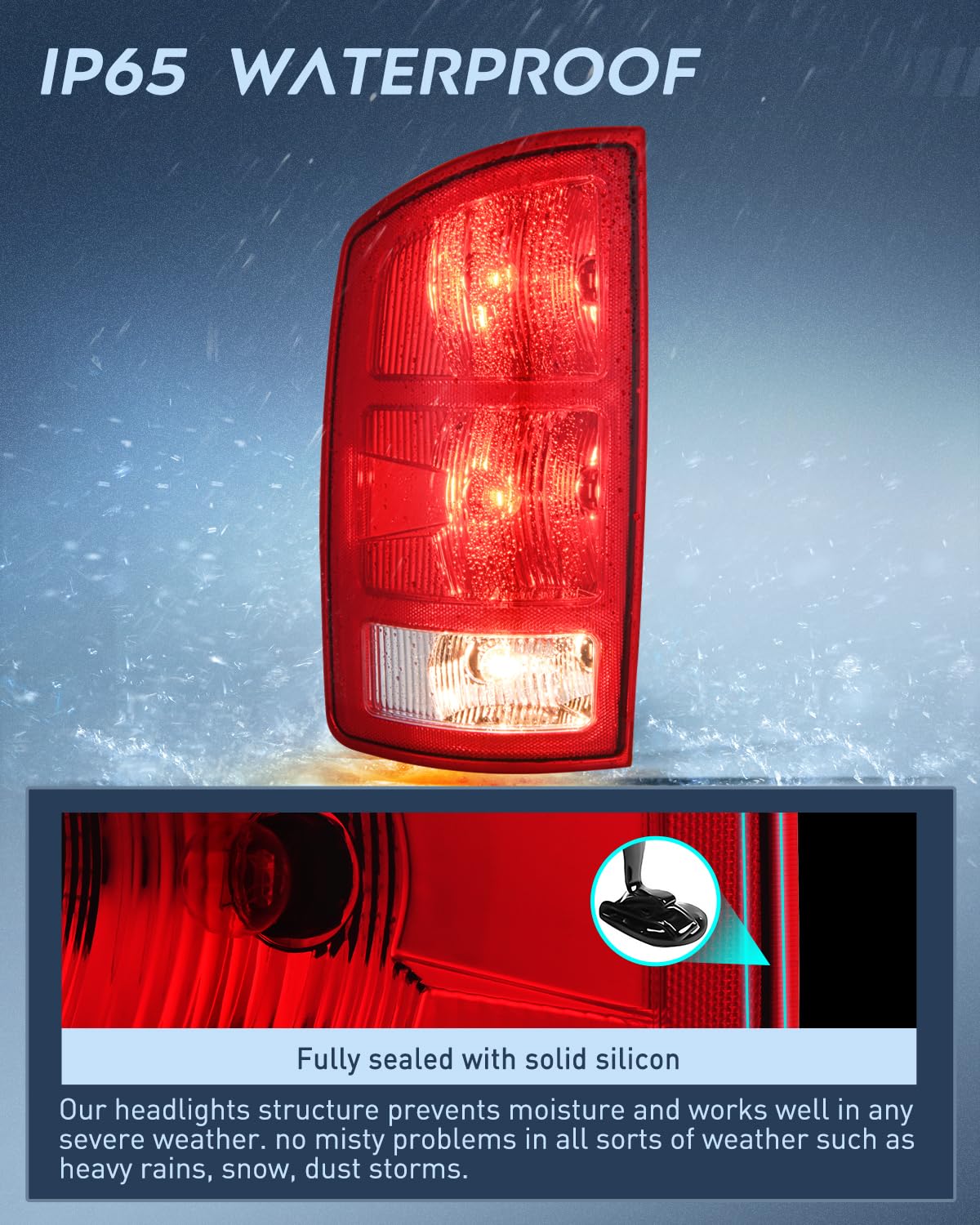 Nilight taillight bulbs included for immediate replacement on the Dodge Ram.