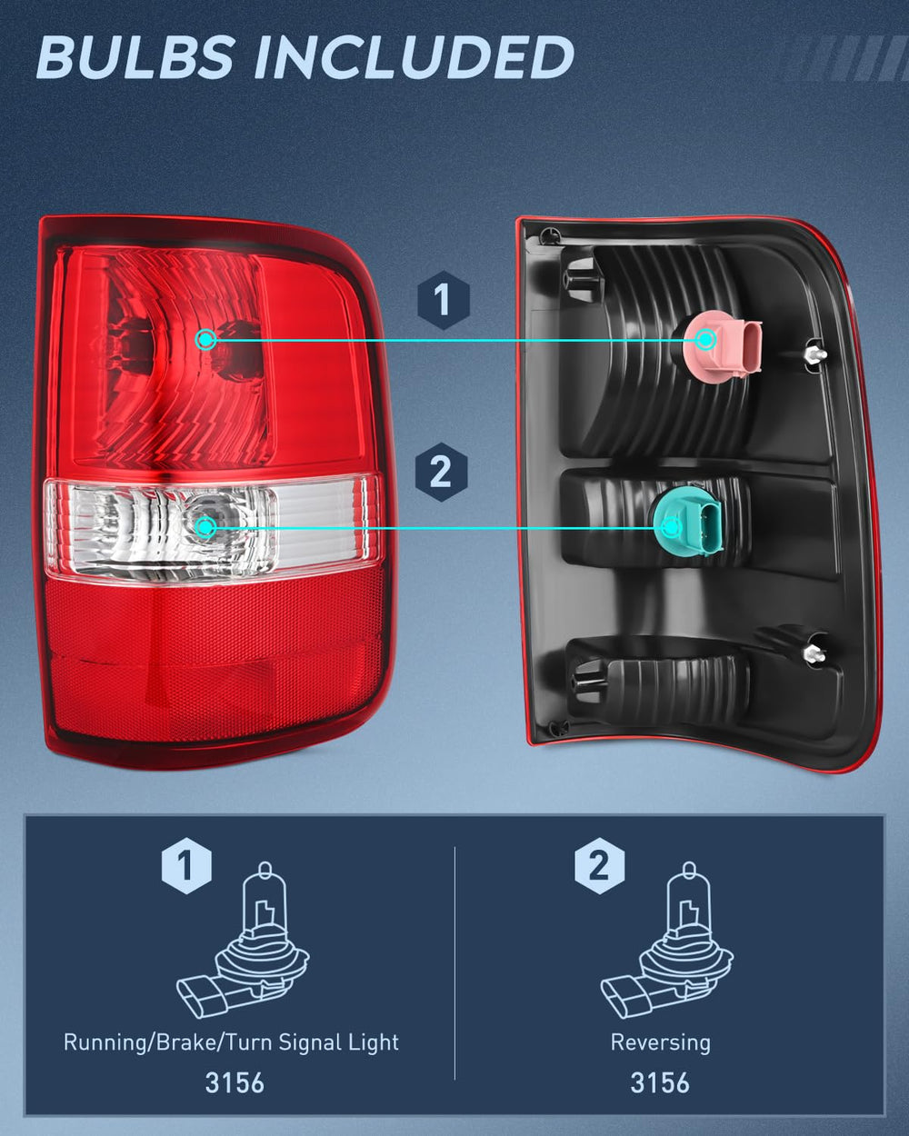 Nilight taillight with silicone seal prevents moisture and corrosion