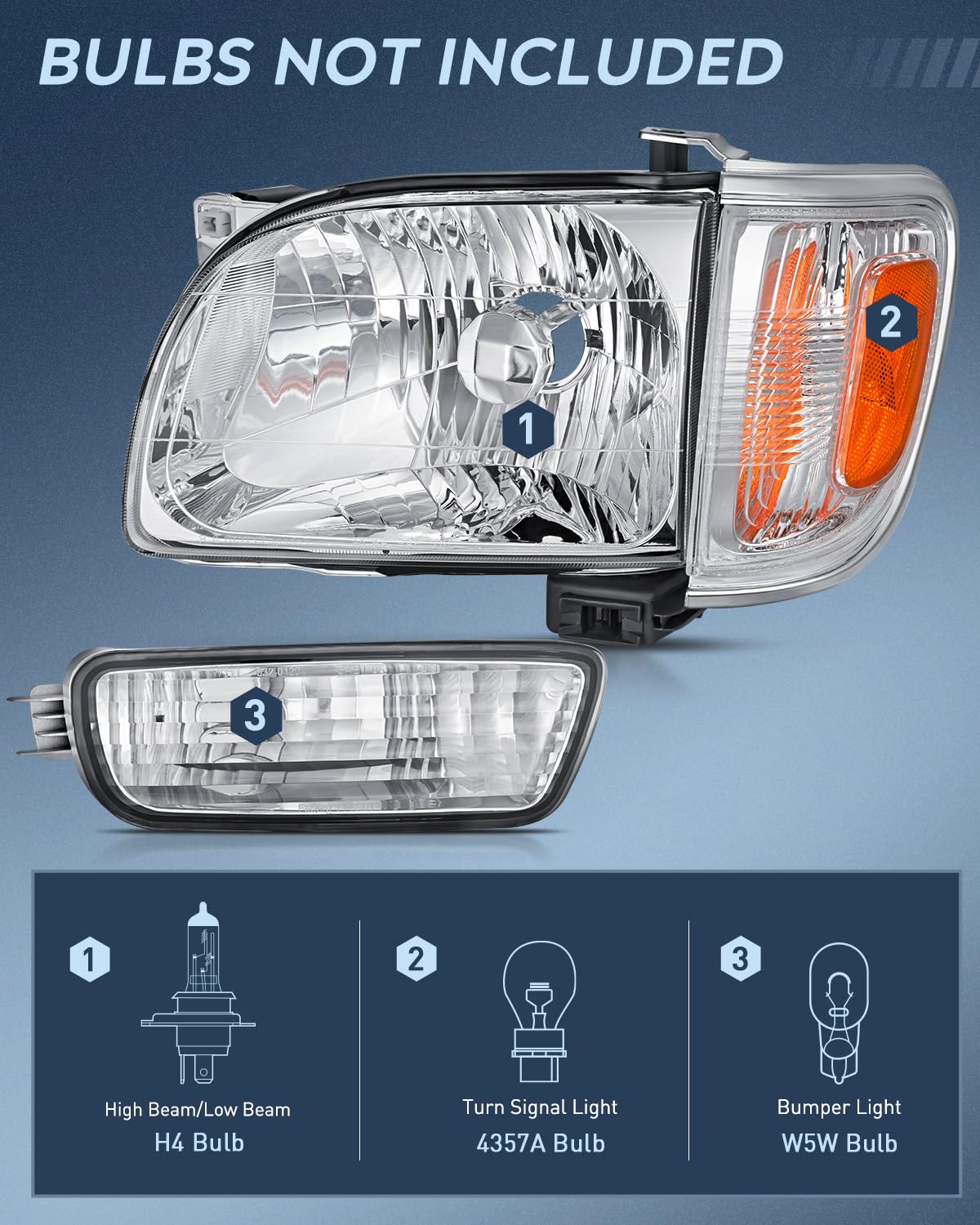 Nilight taillight rear view for Tacoma in red housing, improving signaling
