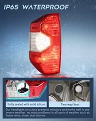 Nilight taillight closeup of silicone seal for weatherproof performance
