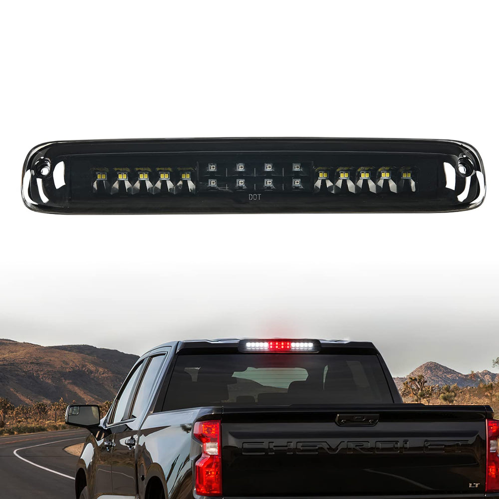 Nilight third brake light rear lamp close-up highlighting bright LEDs for fast braking.