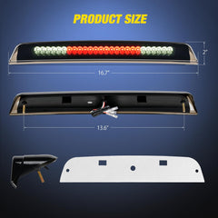 Nilight third brake light with smoked lens for Nissan Frontier improves signaling.
