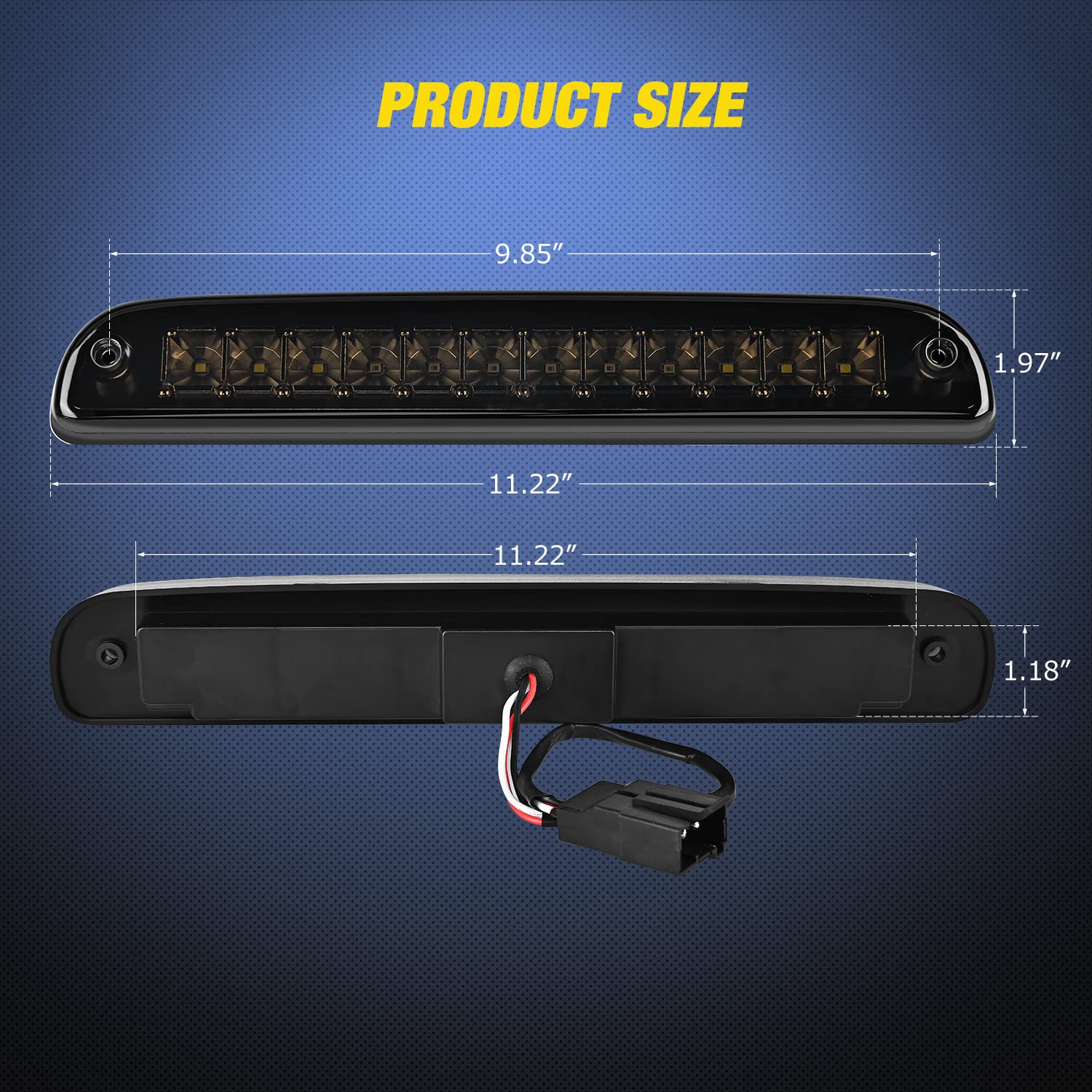 Nilight LED brake light upgrade for F-250/F-350 with faster illumination.