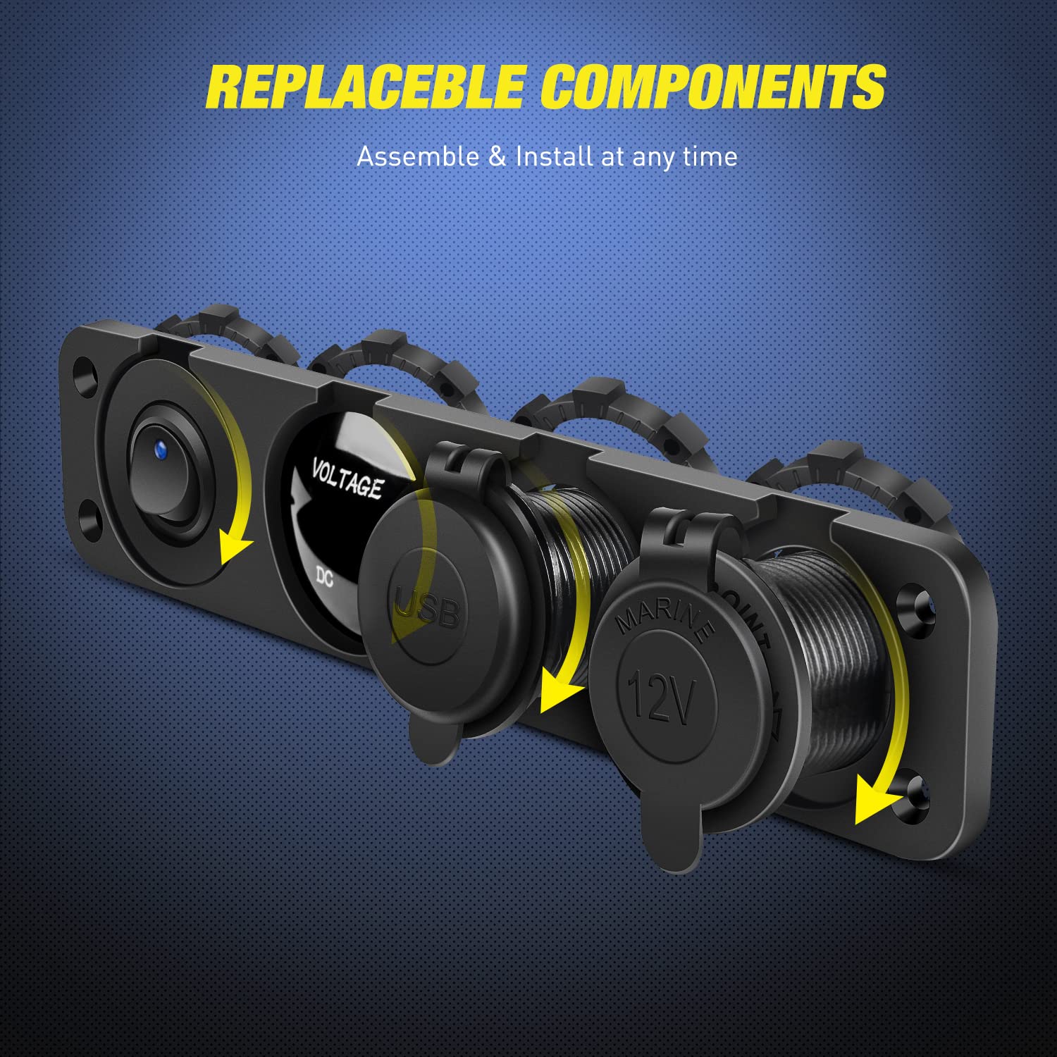 Nilight rugged toggle switch panel designed for cars, boats, and RVs