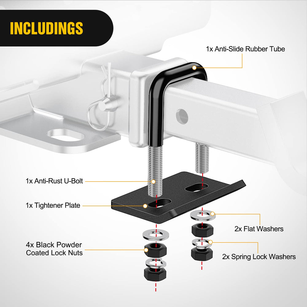 Nilight top receiver for accessories only, avoiding towing with extra gear