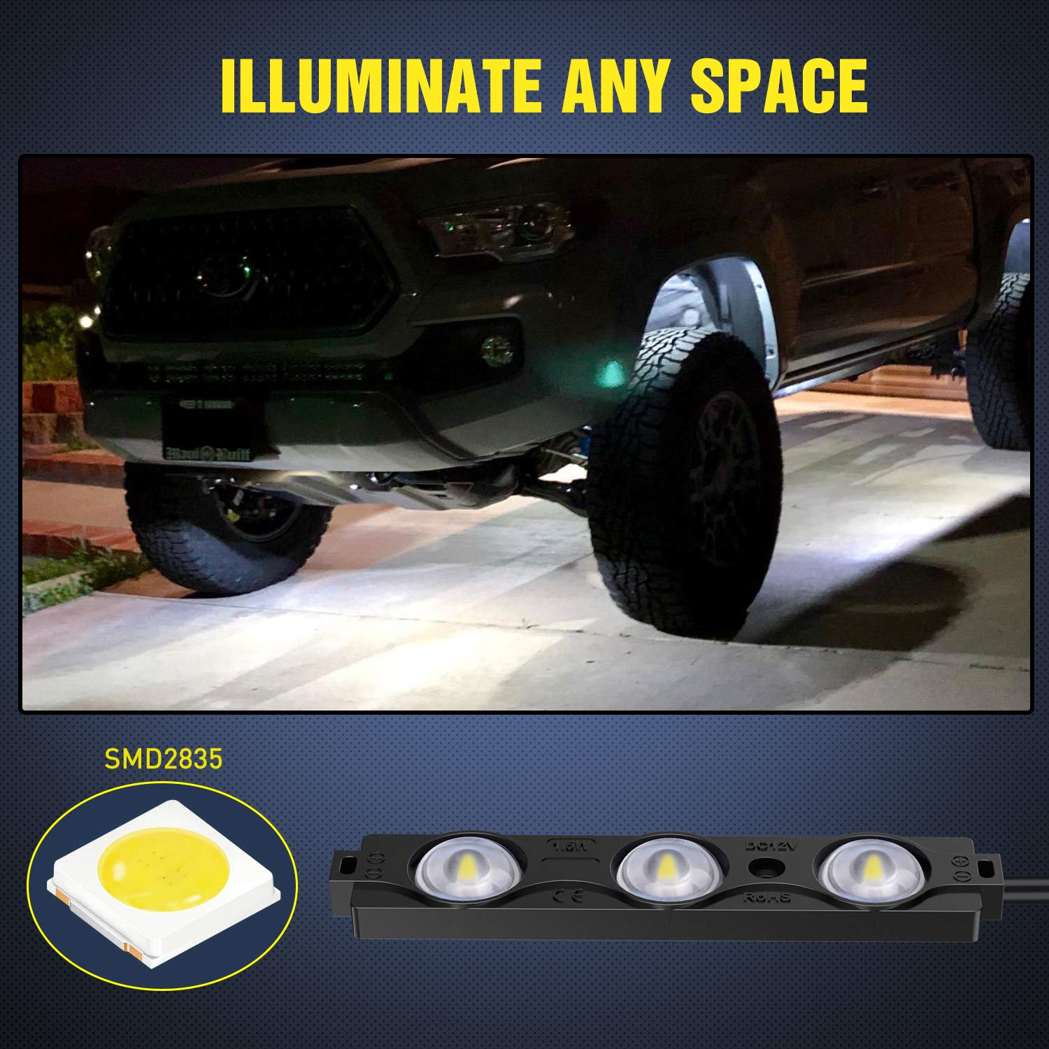 Nilight TR-08 side marker lighting enhances night visibility