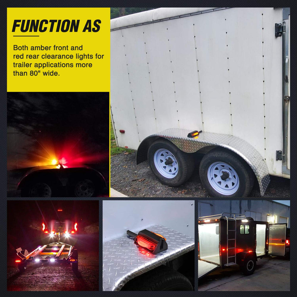 Nilight 12V DC operation suits trailers, campers, and RVs.