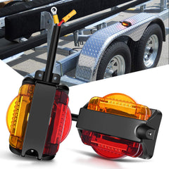 Nilight trailer fender light front amber marker enhances forward visibility for safer driving.